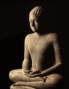 冥想佛，Davaravati时期 作者 泰国学校