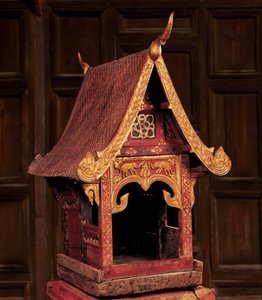 兰纳寺（木头）的模型