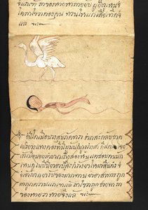 或16482， f.53 "萨特拉 "关于算命和健康快乐生活的建议（折纸书） 作者 泰国学校