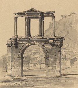 哈德良拱门，1890年。