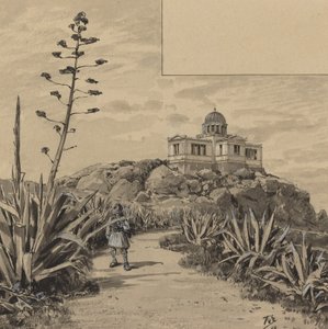 天文台，1890年。 作者 角破碎机的柱塞