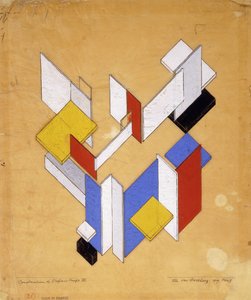 时空的建构III L“ Espace-Temps III，1924年的建造 作者 西奥·范·杜斯堡