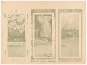 1910 年 7 月、8 月和 11 月日历 作者 西奥·范·霍特玛