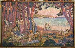 1907-08年，在海边沐浴者 作者 范·雷塞尔伯格（Théovan Rysselberghe）