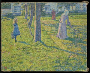 在图恩或网球聚会上 作者 范·雷塞尔伯格（Théovan Rysselberghe）