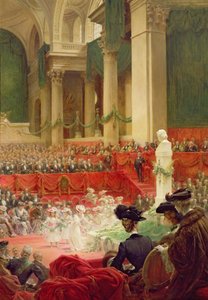 1902年2月26日，万神殿庆祝维克多·雨果诞辰一百周年（1802-85） 作者 塞巴德·查特兰