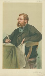 威廉亨利Waddington，法国在国会，1878年9月28日，名利场卡通 作者 塞巴德·查特兰