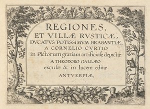"Regiones et Villae Rusticae "的扉页