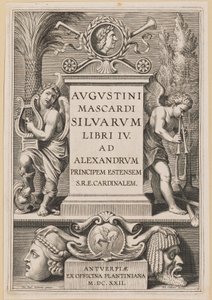 Agostino Mascardi, Silvarium Libri IV的扉页 作者 彼得保罗鲁本斯爵士之后的西奥多加勒