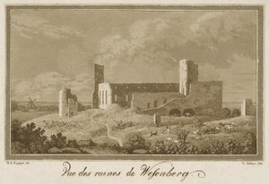 View of Ruins of Rakvere Castle 作者 西奥多·盖尔哈尔（Theodor Gehlhaar）