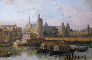 1917年16世纪的Ile de la Cite和Palais de Justice（原皇宫）