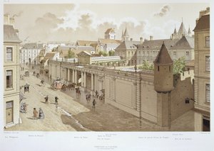 1770年的寺庙的视图，从&39;巴黎通过年龄&39;的插图，1885年