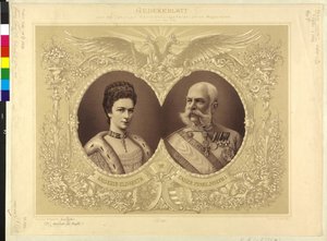 奥地利皇帝与家人 40 岁婚礼纪念文件 女王陛下 24.1854 年 4 月 1894 年