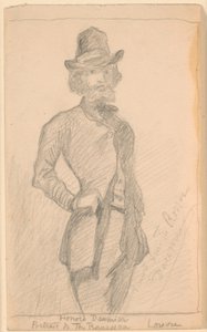多米埃（H. Daumier）画作的复制品。卢浮宫中卢梭的画作