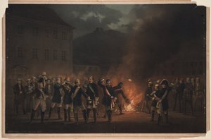 1857年1月30日在海德堡举行的火炬游行，1857年 作者 西奥多·维尔哈斯