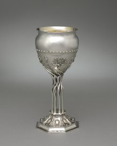 花瓶，约1900年（银质 作者 西奥多·B·斯塔尔（的公司）