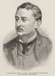 尊敬的Cecil J Rhodes阁下，Cape Colony的晚期总理 作者 西奥多·布莱克·威格曼