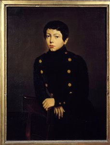 Ernest Chasseriau (1823-1870)的肖像，布雷斯特海军学校的学生，艺术家的弟弟 Theodore Chasseriau (1819-1856)的绘画 1836年，太阳。0,92x0,73米 作者 蒂奥多·切塞留