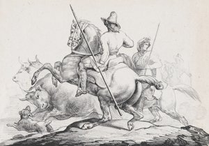罗马的屠夫》，1817年。 作者 西奥多·杰里科（Theodore Gericault）
