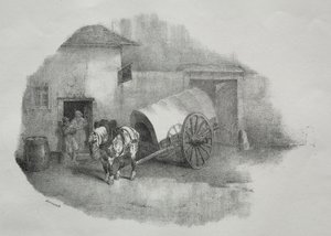 马车从淤泥里出来。 作者 西奥多·杰里科（Theodore Gericault）