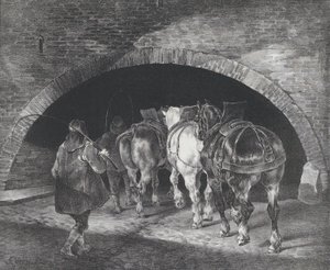 阿德尔菲码头的入口，1821年 作者 西奥多·杰里科（Theodore Gericault）