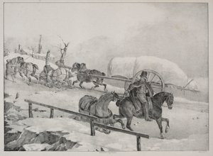 四个不同的主题爬坡的马车 作者 西奥多·杰里科（Theodore Gericault）