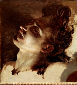 一个死去的年轻人的头 绘画作者 Jean Louis Theodore Gericault (1791-1824) 19 世纪太阳。 31x33 厘米鲁昂，美术博物馆 作者 西奥多·杰里科（Theodore Gericault）