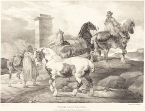 马匹去参加展会 作者 西奥多·杰里科（Theodore Gericault）