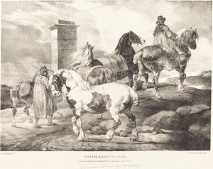马匹去参加展会 作者 西奥多·杰里科（Theodore Gericault）