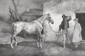 旅店门口的老马，1822年。 作者 西奥多·杰里科（Theodore Gericault）