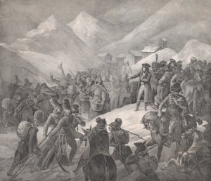 穿过圣伯纳山，1822年。 作者 西奥多·杰里科（Theodore Gericault）