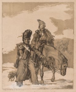 从俄罗斯回来c。 1818年。 作者 西奥多·杰里科（Theodore Gericault）