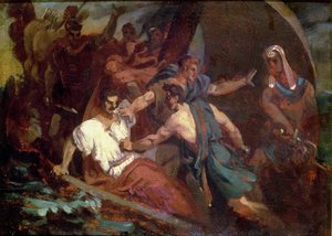 在一艘帆船上的反抗 作者 西奥多·杰里科（Theodore Gericault）