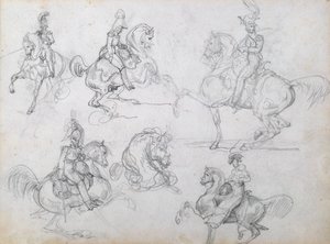 腾跃的马车手 作者 西奥多·杰里科（Theodore Gericault）