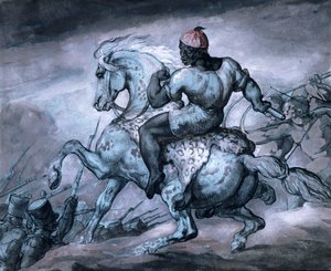 殖民战争的场景：养马的黑人 作者 西奥多·杰里科（Theodore Gericault）