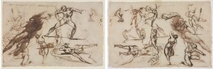 素描纸（正面 素描纸（背面） 作者 西奥多·杰里科（Theodore Gericault）
