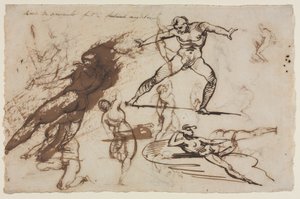 素描纸（正面 素描纸（背面） 作者 西奥多·杰里科（Theodore Gericault）