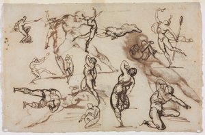 素描纸（背面） 作者 西奥多·杰里科（Theodore Gericault）
