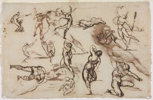 素描纸（背面） 作者 西奥多·杰里科（Theodore Gericault）