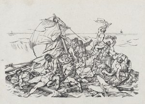 梅杜塞号沉船事故，1820年 作者 西奥多·杰里科（Theodore Gericault）
