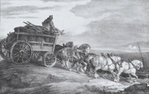 煤车[原文如此]，1821年。 作者 西奥多·杰里科（Theodore Gericault）