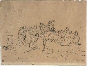 营救美杜莎之筏的幸存者 作者 西奥多·杰里科（Theodore Gericault）