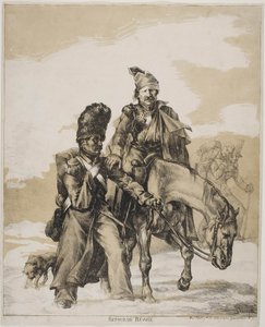 大约1818年从俄罗斯撤退 作者 西奥多·杰里科（Theodore Gericault）