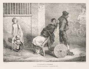 根据生活和石头绘制的各种主题：  瘫痪的女人 作者 西奥多·杰里科（Theodore Gericault）
