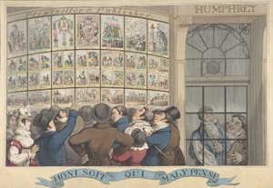 Honi.Soi.Qui.Mal.Y. Pense：G. Humphrey的漫画店，27 St. James...，1821年8月12日。