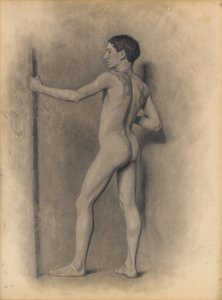 男性人物研究，1875年 作者 西奥多·罗宾逊