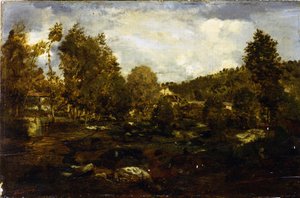 蒂法格山谷 作者 Pierre Etienne Theodore Rousseau