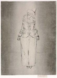 脚上的皮埃罗（Pierrot），《 AC女士肖像》，1888年。