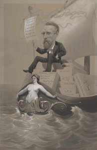 塞缪尔-P-艾弗里在海上运输他的宝物，约1875-80。 作者 西奥多·韦斯特
