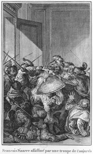 1541年，弗朗西斯科·皮萨罗被一群同谋者暗杀 作者 西奥多·德布瑞